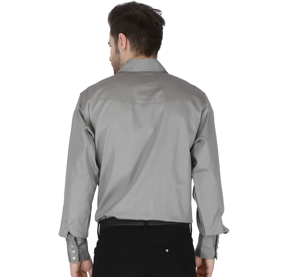 Picture of Forge FR MFRSLD-002 L/S MEN'S LT. GRY FR SOLID SHIRT